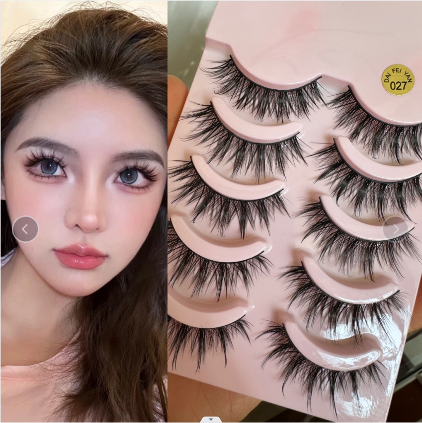 Big Devil Thick False Eyelashes Hard Stems Cross European And American