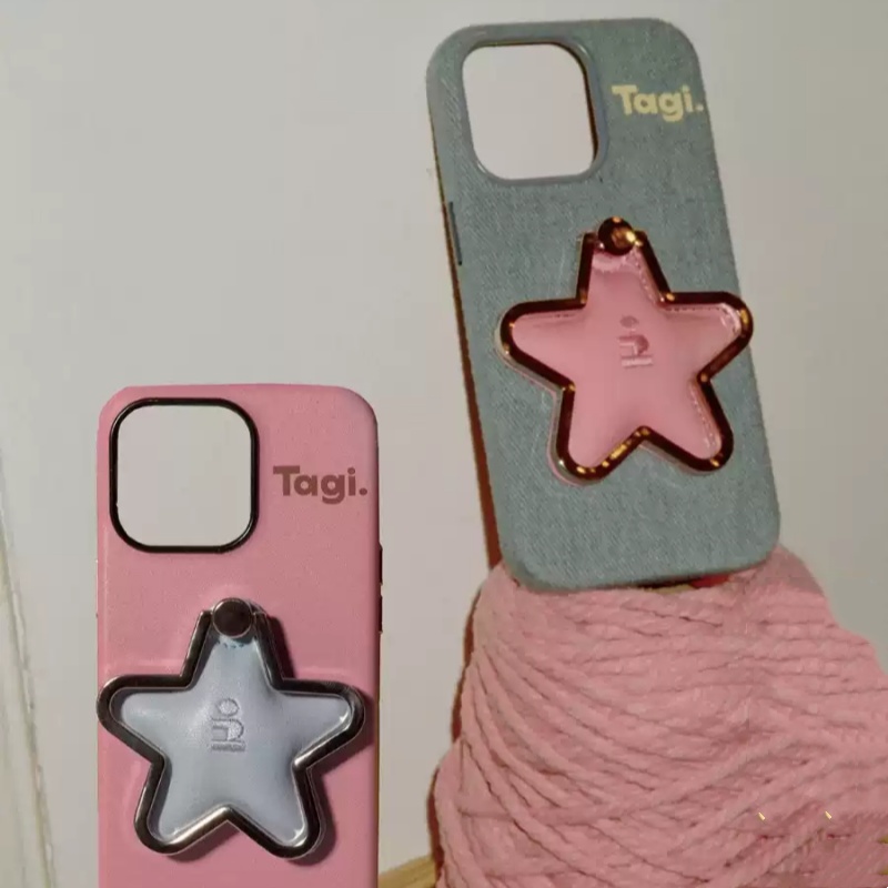 Bulging Cute Embroidered Leather Denim Five-pointed Star - Image 3