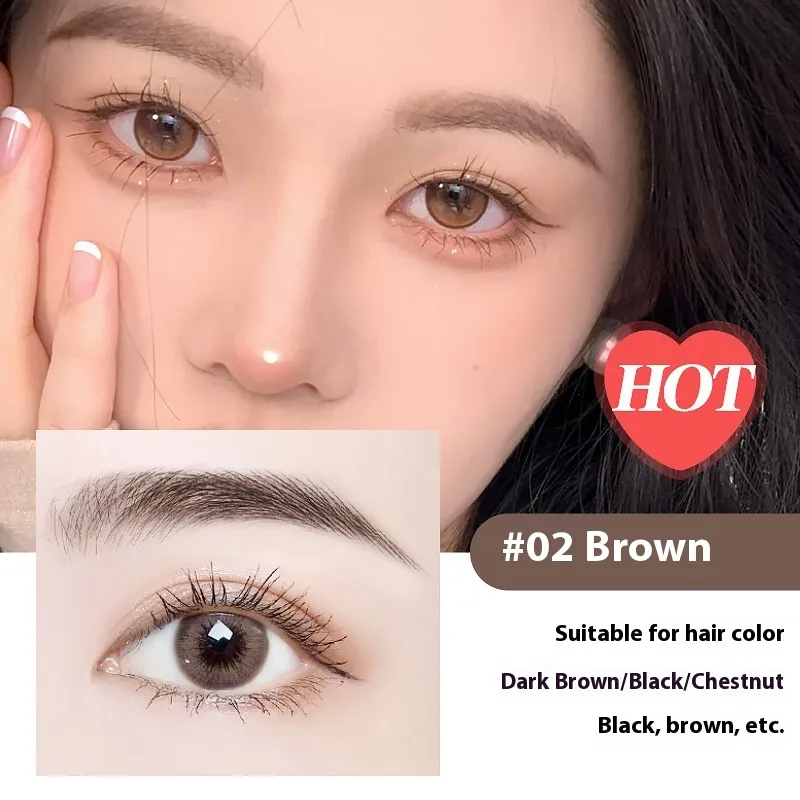 Ultra-fine Eyebrow Pencil Thin Head Waterproof Sweat-proof Natural Not Easy To Smudge - 02 Tea Brown