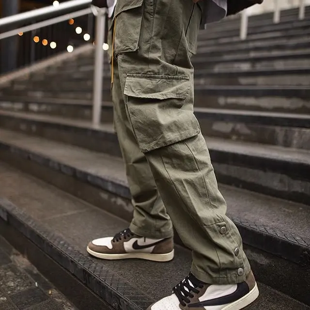 Trousers Men's Fall Winter Sports and Leisure Overalls Loose