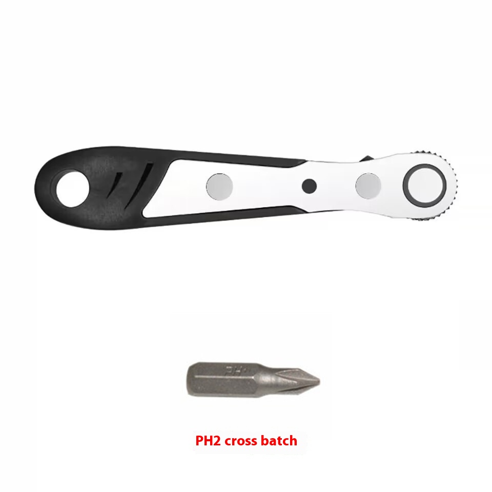 Forward And Reverse Mini 36-tooth Ratchet Screwdriver Sleeve Dual-use L Bend Spanner Set