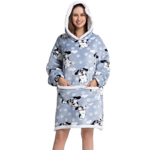 Hooded Pajamas TV Blankets Outdoor Warm Clothing