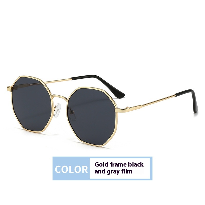 Women's Fashionable Retro Metal Frame Sunglasses - Image 5