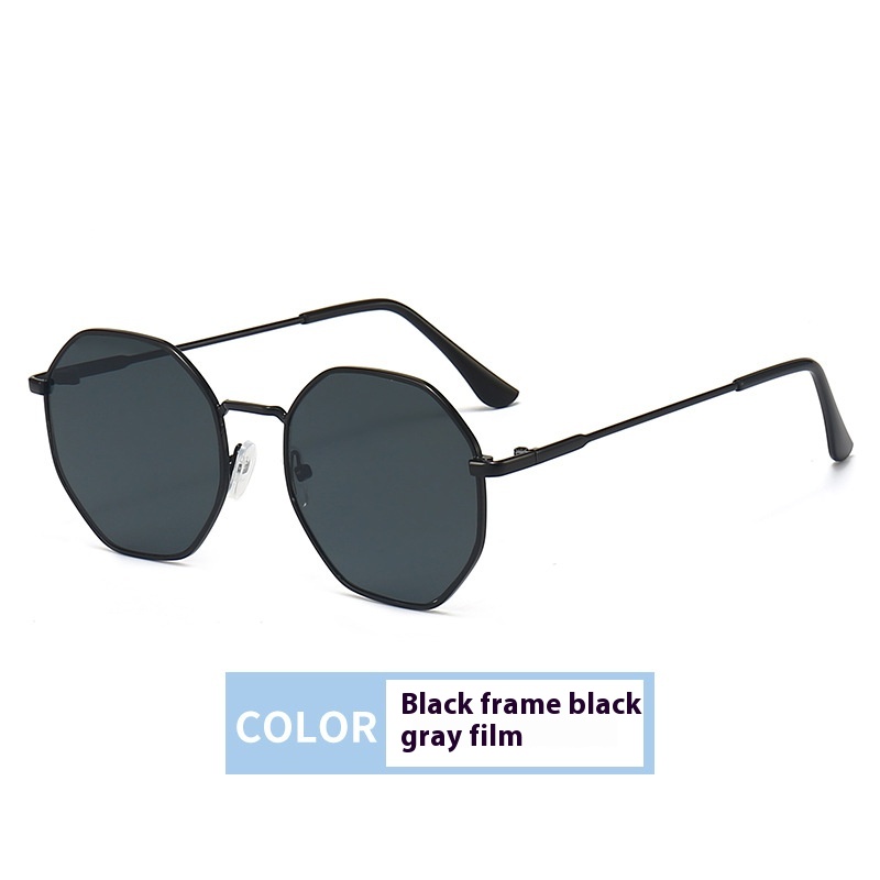 Women's Fashionable Retro Metal Frame Sunglasses - Image 7