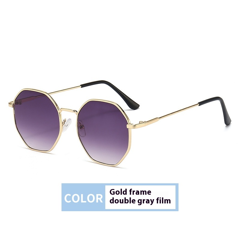 Women's Fashionable Retro Metal Frame Sunglasses - Image 3