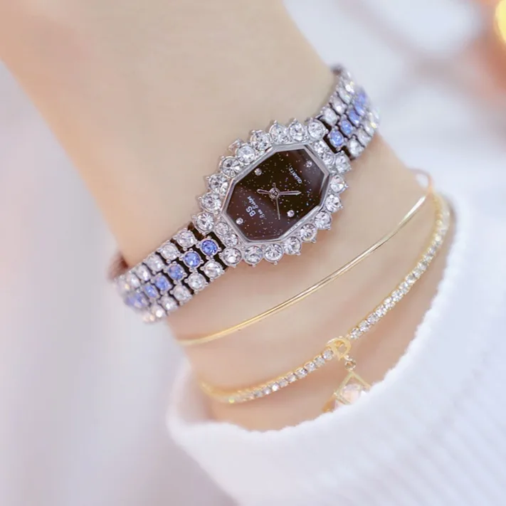 Luxury Full Diamond Steel Band Quartz Watch