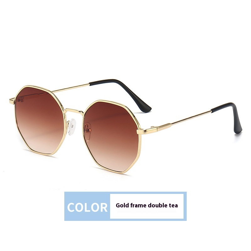 Women's Fashionable Retro Metal Frame Sunglasses - Image 10