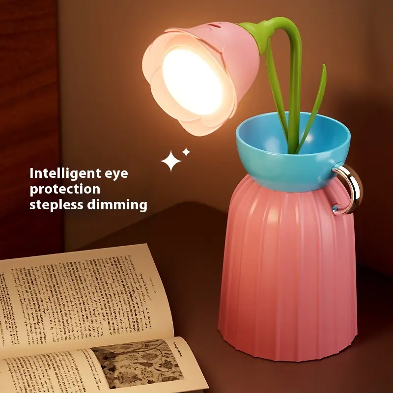 Eye Protection Flower Lamp Bedroom Ambience Light Rose Decoration