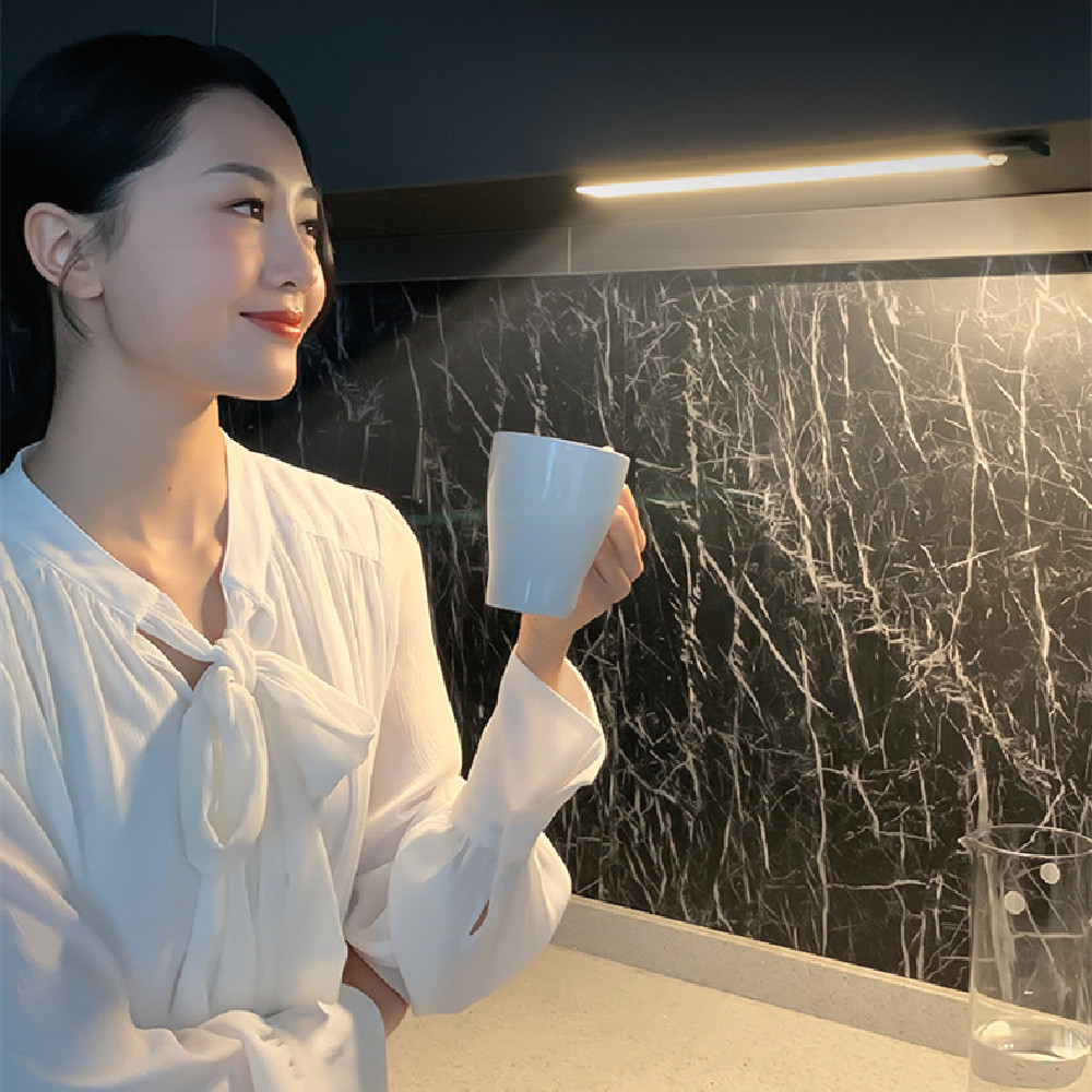 Stair Magnetic Three-color Wireless Led Smart Rechargeable Wardrobe Wine Closet Light Bar
