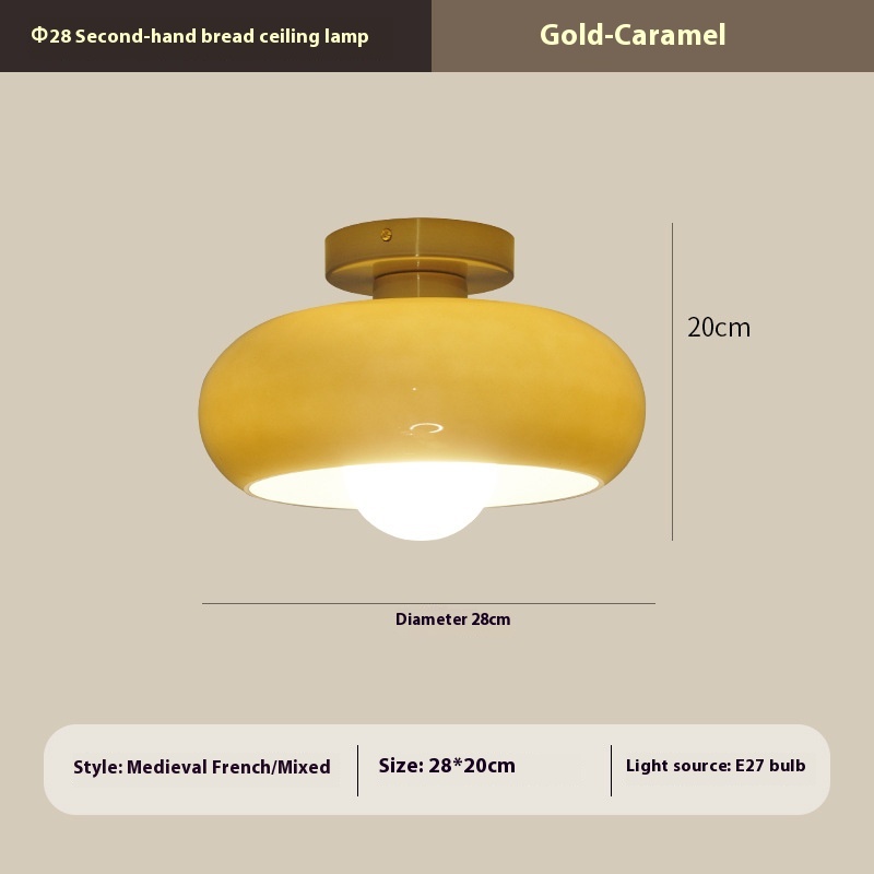 Modern Minimalist French Bedroom Bread Ceiling Lamp