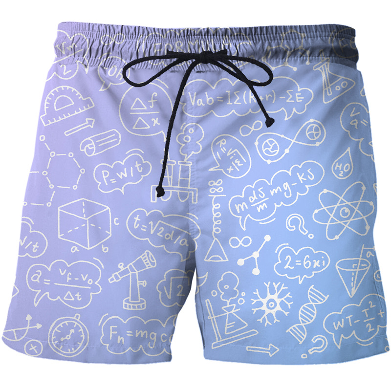 Summer Men's Casual Shorts 3D Printing