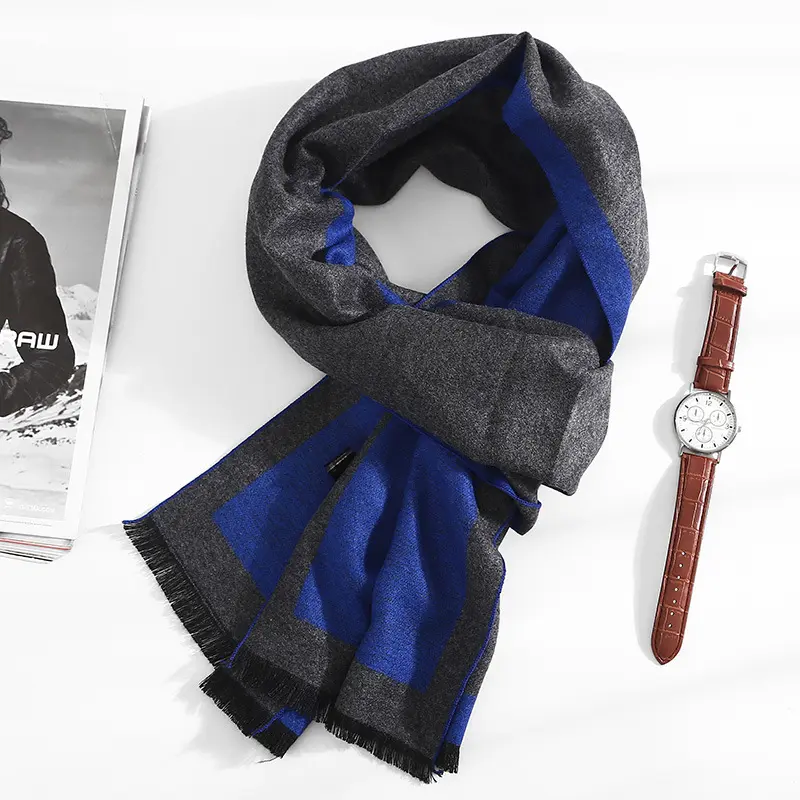 Artificial Silk Brushed Scarf Autumn And Winter Warm And Simple