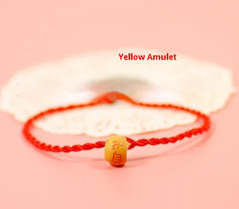 Red Rope Bracelet Small Jewelry Yellow Charm - Shop at LoveMi