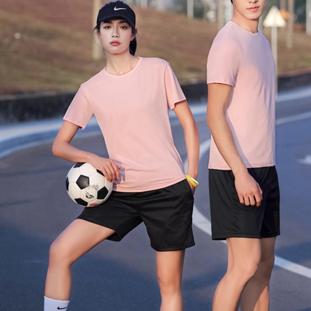 Ice Silk Quick Drying Clothes Short Sleeve Round Neck T-shirt