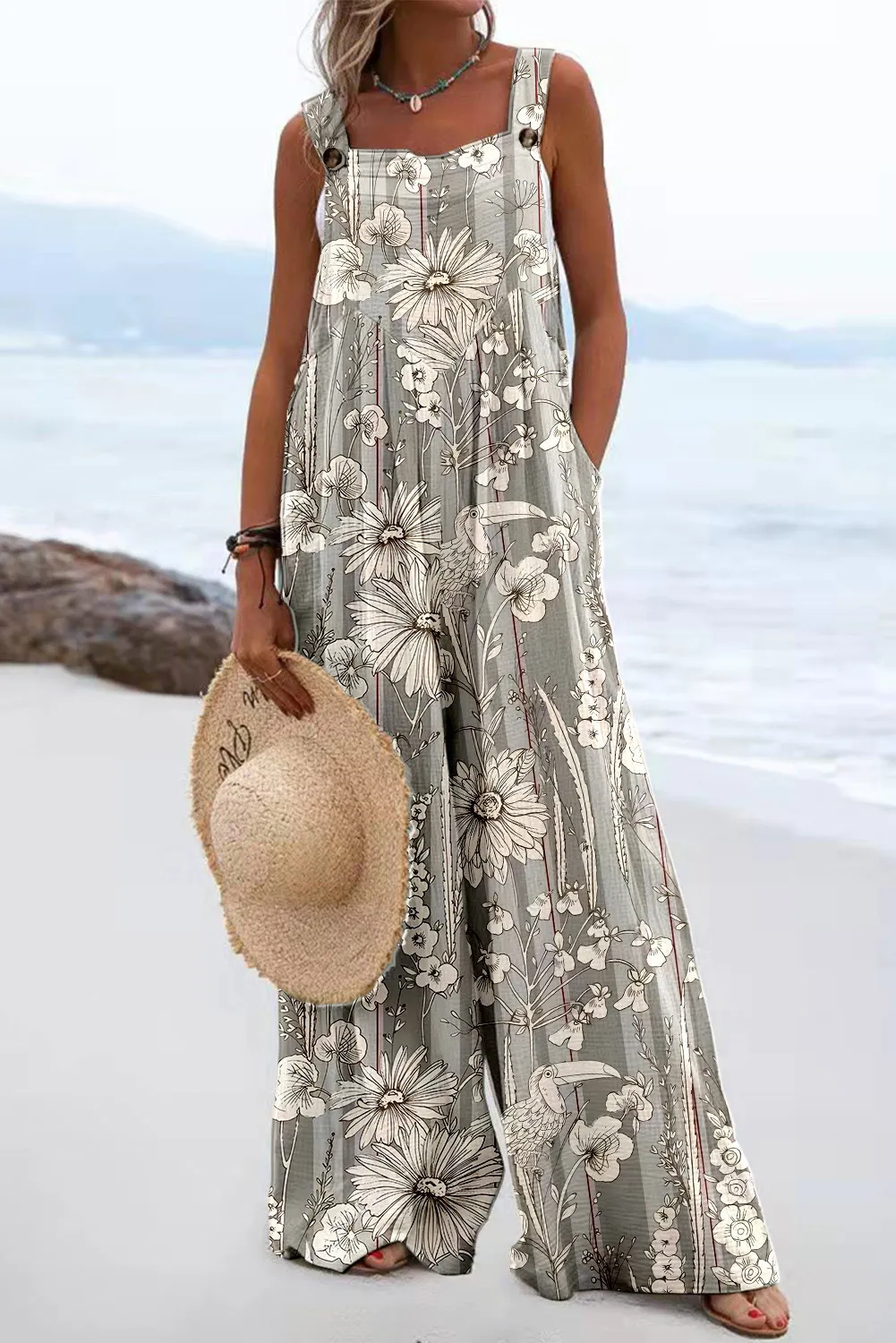 Summer New Digital Printing Romper Women's Clothing - L-3 Style