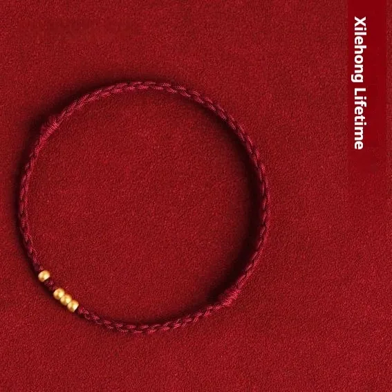 Red Rope Bracelet Hand woven Love Girlfriends Couple Bracelets Wine Red Life - Shop at LoveMi