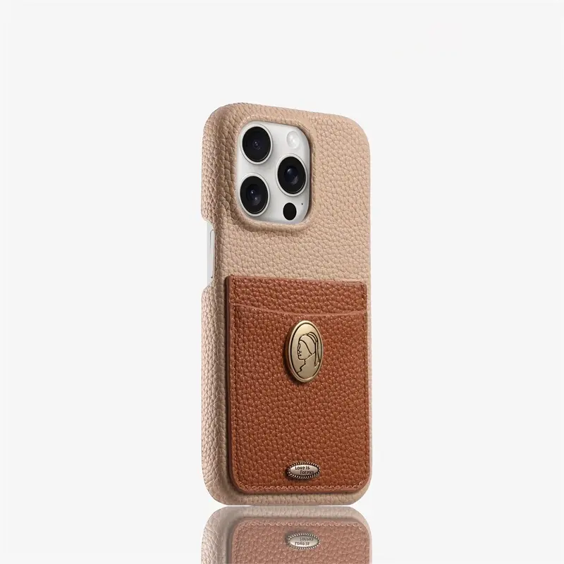 Deep Brown Bottom Phone Case With Silicone Anti Drop All Inclusive