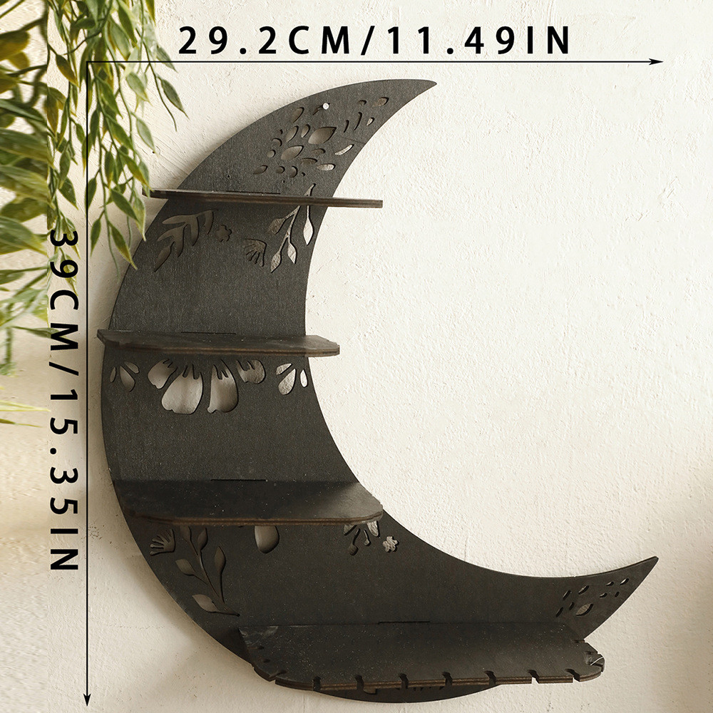 Black Crescent Moon Shelf