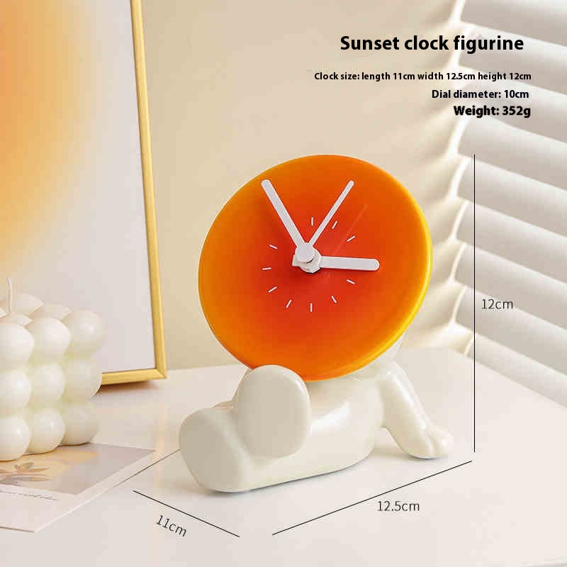 Desktop Sunset Clock Bedroom Decorations