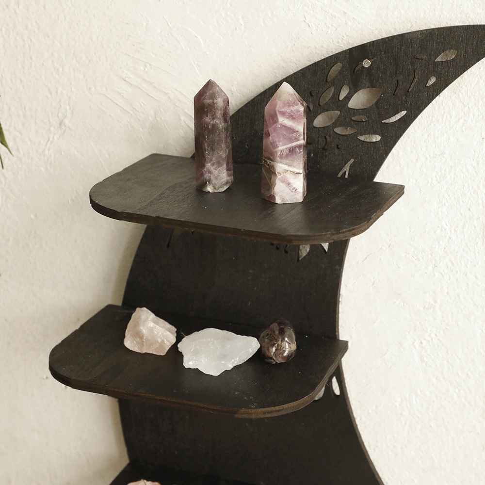 Black Crescent Moon Shelf