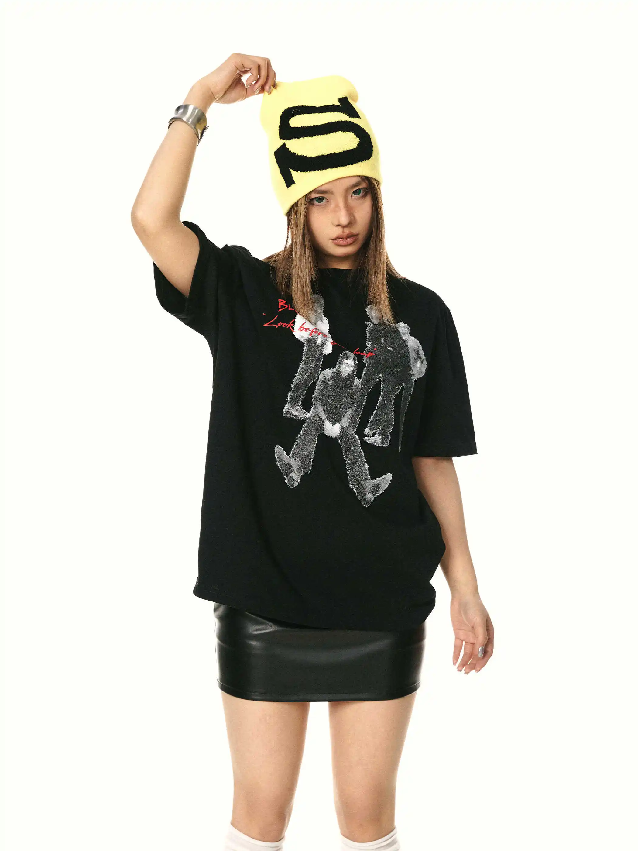 Vintage Printed T-shirt Pure Cotton Couple Short Sleeve