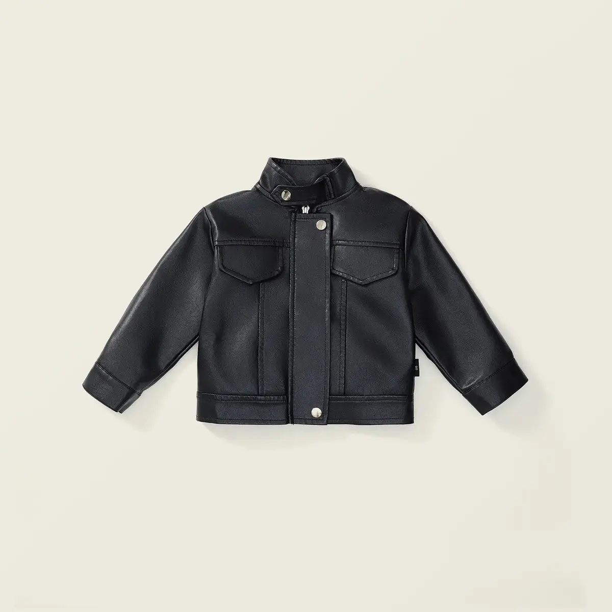 Short Stand Collar Jacket Top Motorcycle Clothing