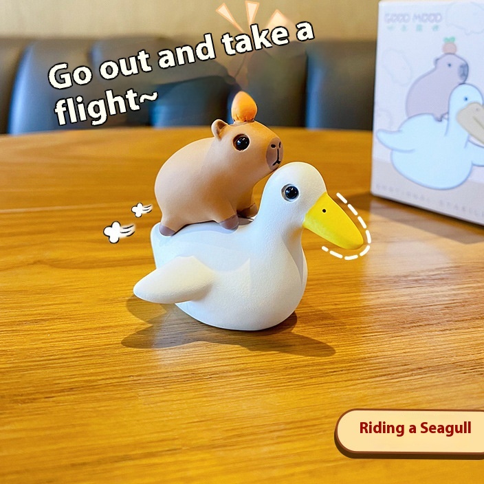 Capabala Capybara Resin Decorations Female Creative Trend