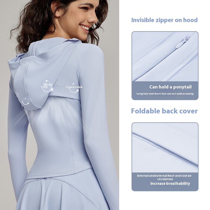 Ice Slim-fit Hood Sun Protection Clothing For Women