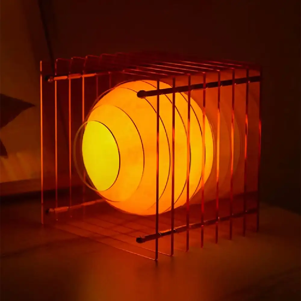 Middle Ancient Style Layered Acrylic Desk Lamp Atmosphere