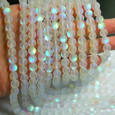 Mystic Aura Quartz Gemstone Loose Beads