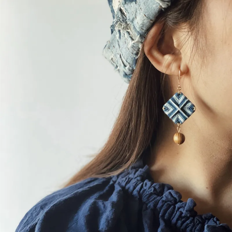 Bluedyed Plan-dyed Niche Designer Original Woven Diamond
