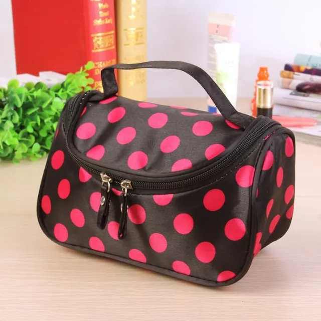 Cute Peach Heart Korean Style Fashionable Polka Dot Handbag Black - Shop at LoveMi