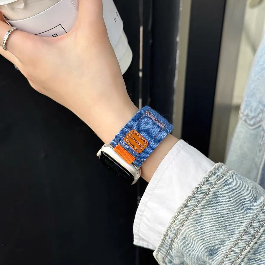 Denim One-piece Woven Watch Band - Image 4