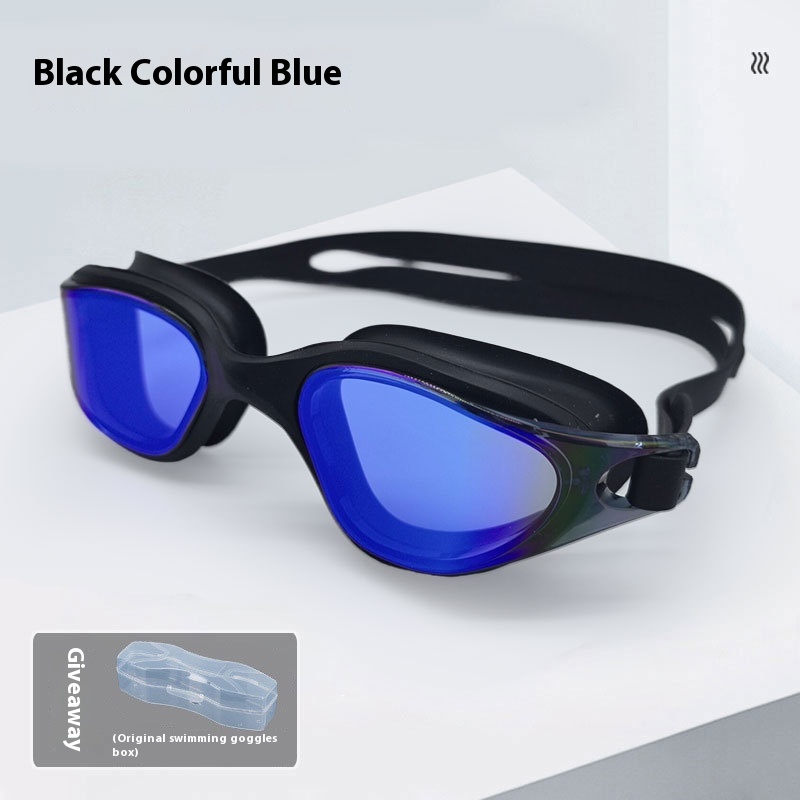 One-piece Silicone Large Frame Large Vision Waterproof Swimming Goggles - Image 16