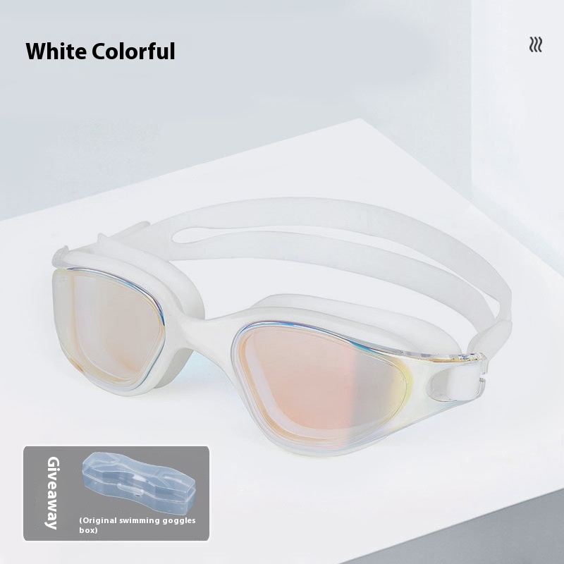 One-piece Silicone Large Frame Large Vision Waterproof Swimming Goggles - Image 18