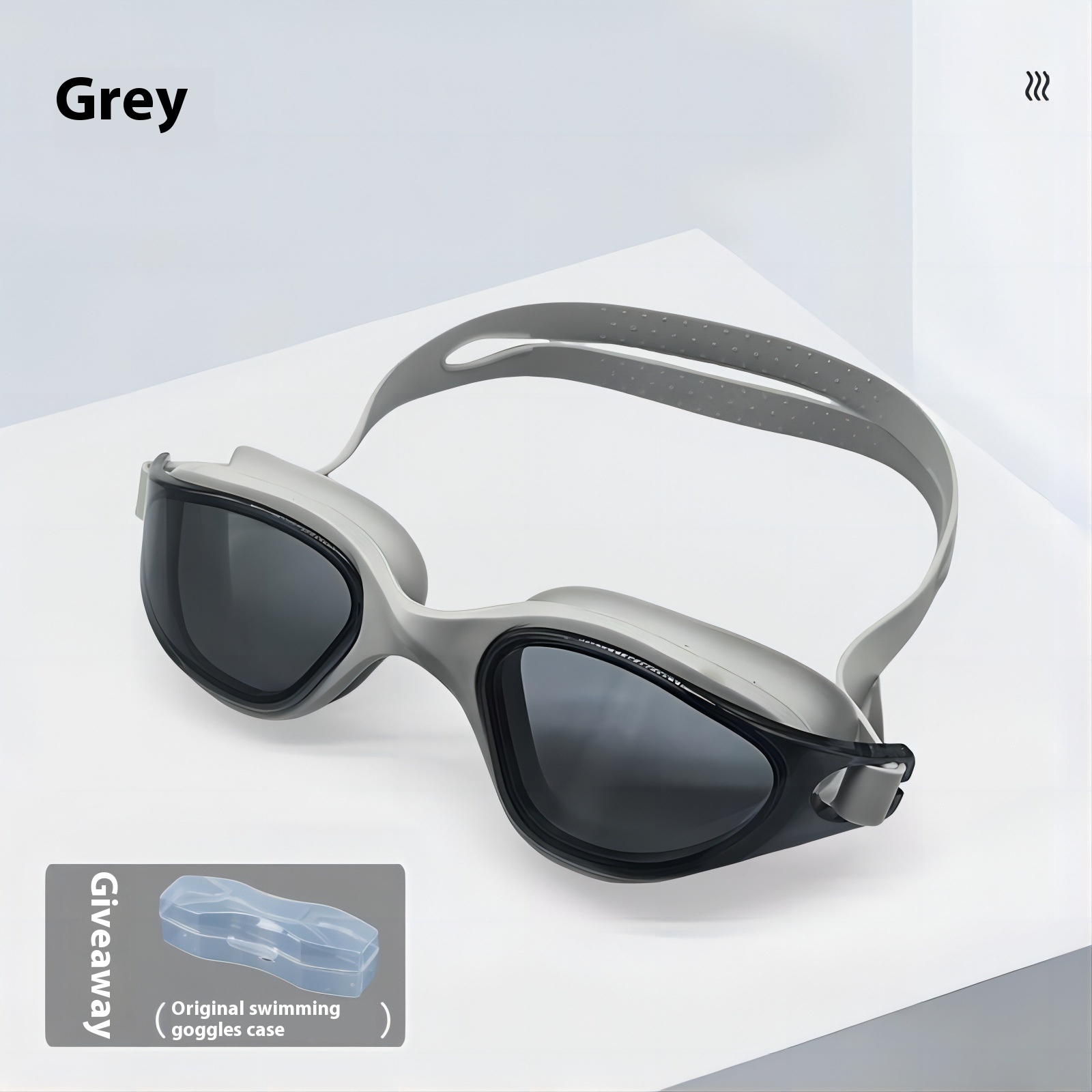 One-piece Silicone Large Frame Large Vision Waterproof Swimming Goggles - Image 17