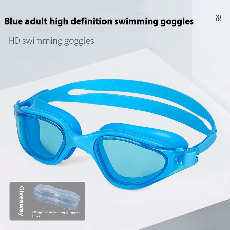 One-piece Silicone Large Frame Large Vision Waterproof Swimming Goggles - Image 10