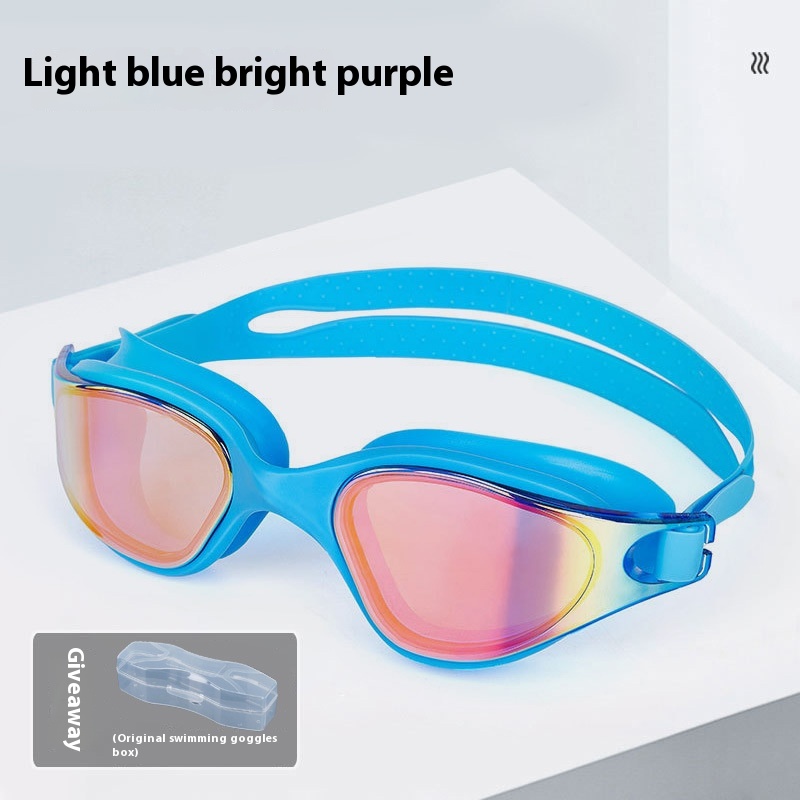 One-piece Silicone Large Frame Large Vision Waterproof Swimming Goggles - Image 8