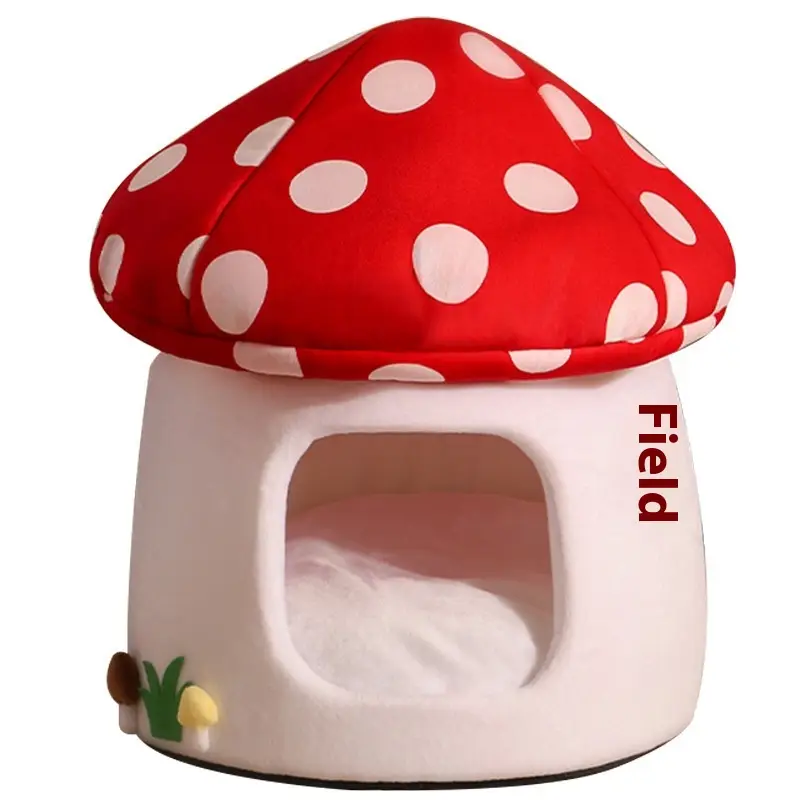 Mushroom Four Seasons Universal Cat Bed Cute Cat Semi-enclosed