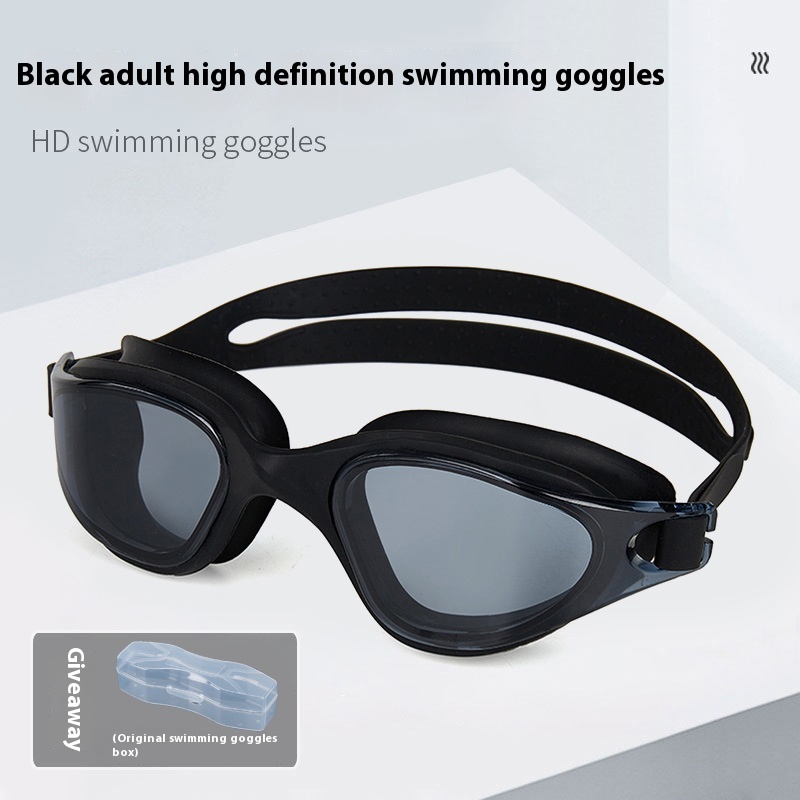 One-piece Silicone Large Frame Large Vision Waterproof Swimming Goggles - Image 7