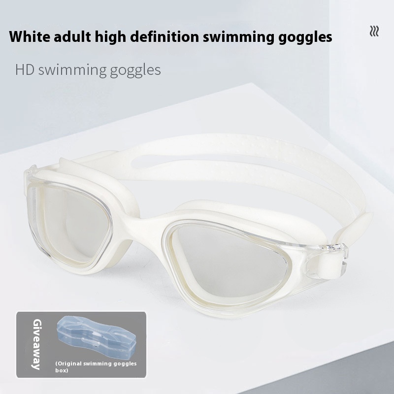 One-piece Silicone Large Frame Large Vision Waterproof Swimming Goggles - Image 5