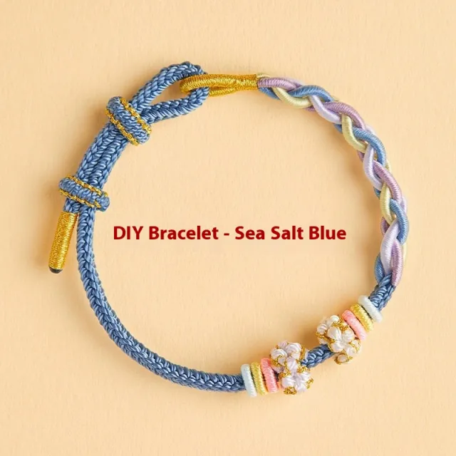 Diy Carrying Strap Semi finished Bracelet Girls Wearable Lucky Beads Sea Salt Blue - Shop at LoveMi