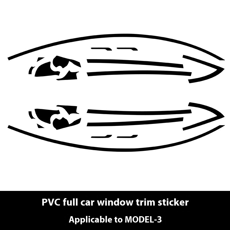 Full Window Chrome Strip DIY Color Changing Film