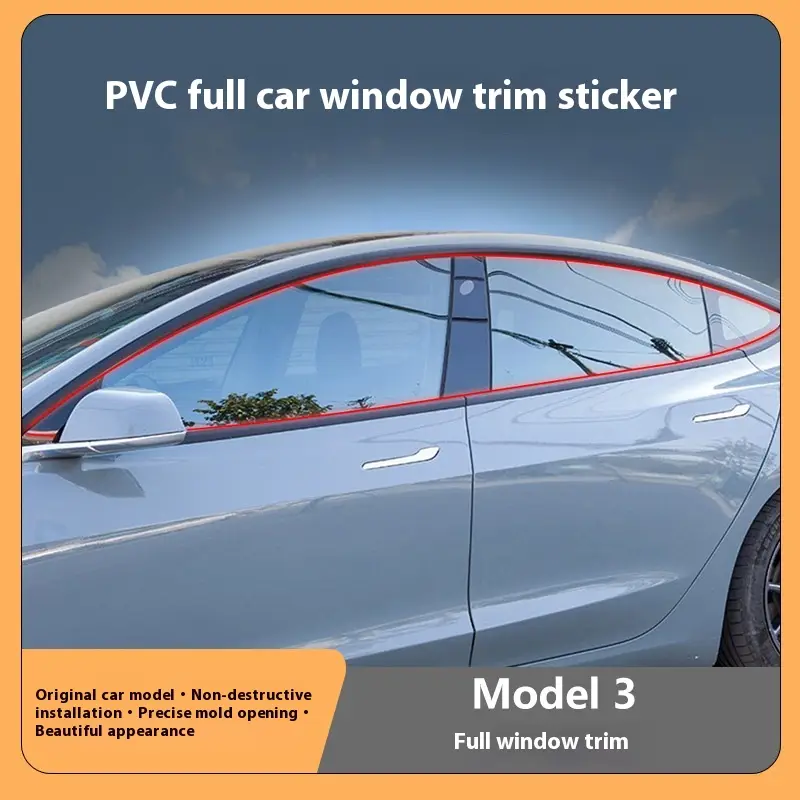 Full Window Chrome Strip DIY Color Changing Film