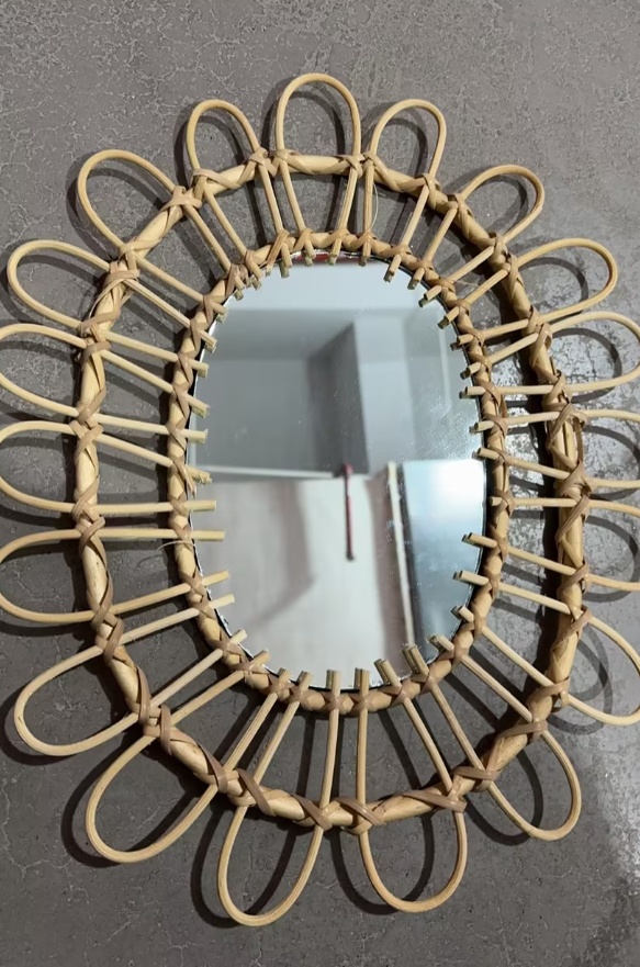 Wicker Wall Mirror, picture 4 of 5