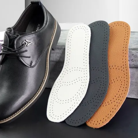 Massage Shock Absorption Deodorant and Breathable Cowhide Insole