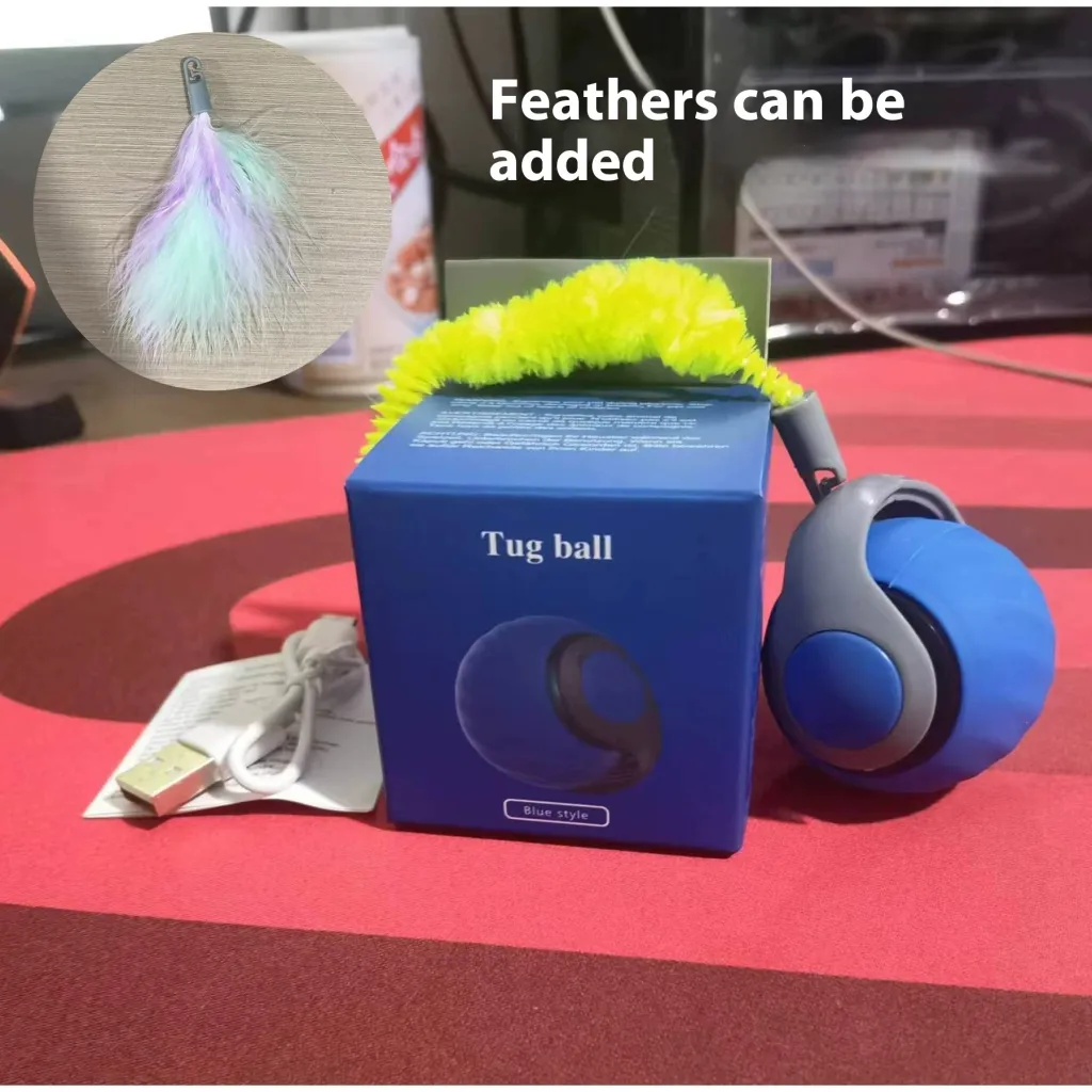 Automatic Cat Toy Car To Relieve Boredom - Spike Ball Blue