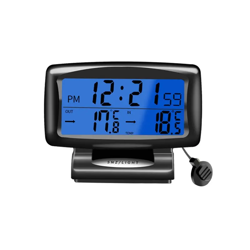 Vehicle Mounted Electronic Dual Thermometer For Both Inside And Outside