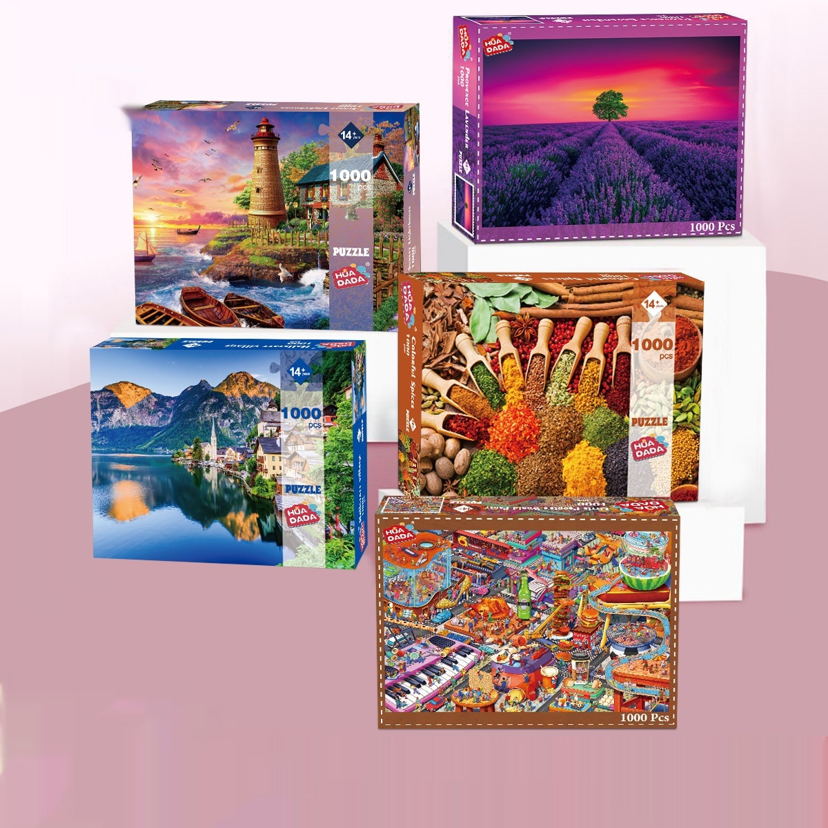 Paper Landscape Jigsaw Gift Decompression Toy