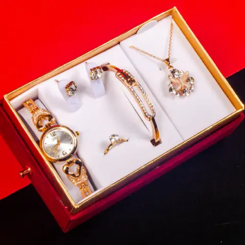 Goddess Festival with Hand Gift Set Watch Bracelet Necklace